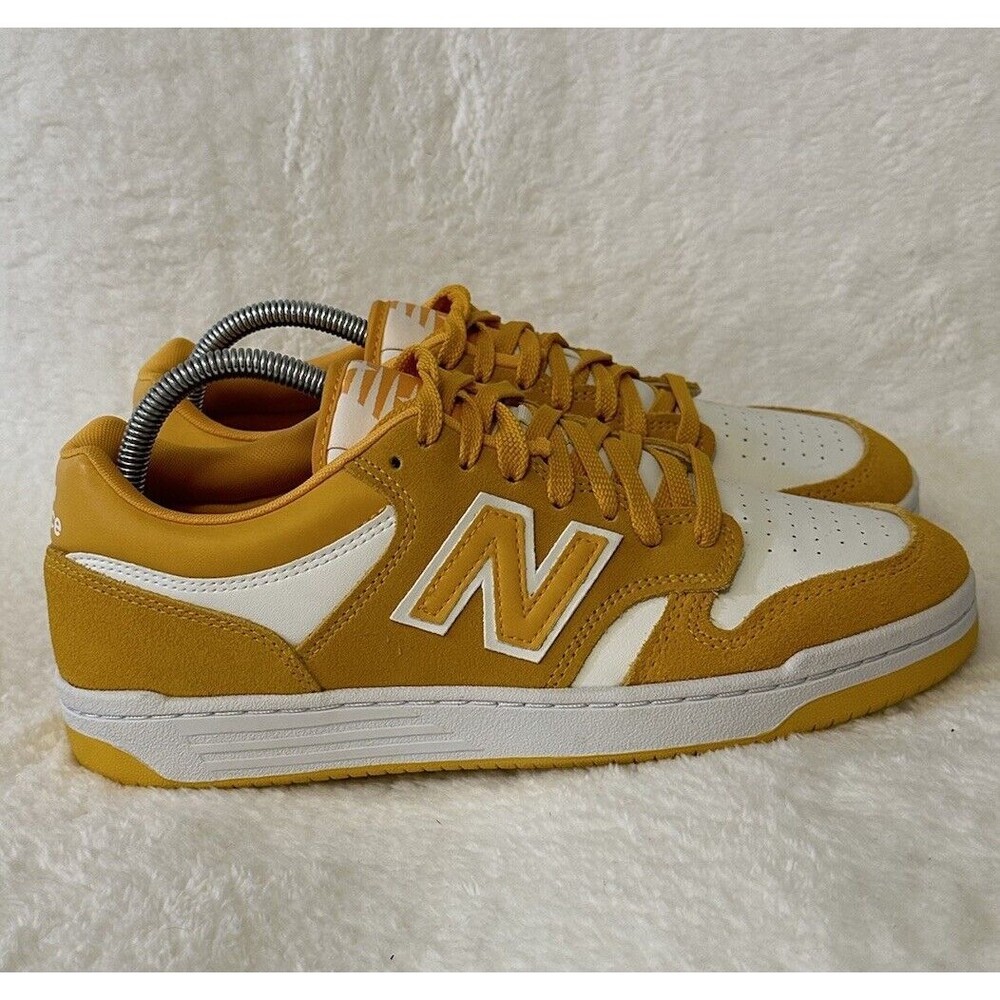 New Balance Yellow and White Athletic Shoes
